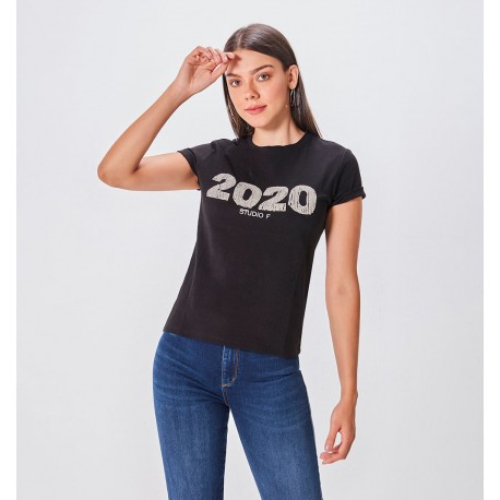 Camiseta 2020 Cuello Redondo-BoutiqueLUNA- Jeans