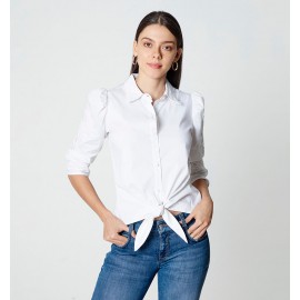 Blusa Camisera Con  Apliques Victoriano-BoutiqueLUNA- Jeans