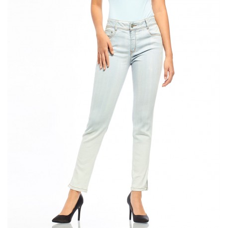 Jeans Ultraslim Con Efecto Blanqueado En-BoutiqueLUNA- Jeans