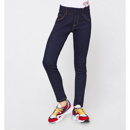 Jegging Con Elástico En La Cintura-BoutiqueLUNA- Jeans