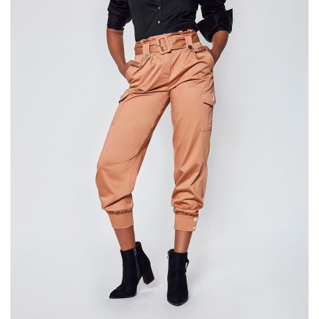Pantalón Tipo Zanahoria Con Puño En Bota-BoutiqueLUNA- Jeans